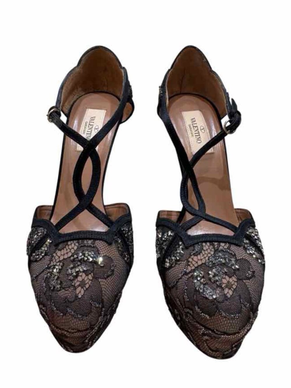 Valentino Garavani Black and nude Size 37 1/2 Shoes